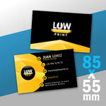 Tarjetas de visita impresión doble cara plastificado Soft touch - LowPrint