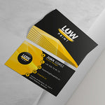 Tarjetas de visita impresión doble cara plastificado Soft touch - Mockup LowPrint