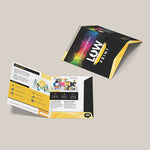 Carpeta A5 con solapa barniz mate - MockUp LowPrint