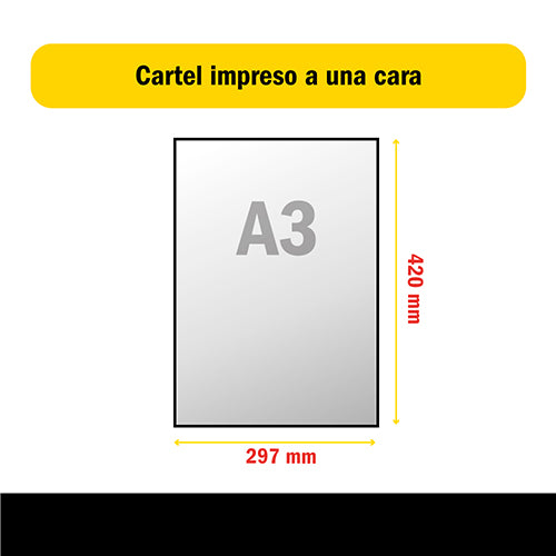 Cartel A3 offset - Esquema LowPrint