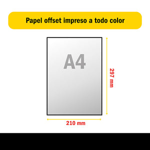 Papel de carta personalizado impreso A4 - Esquema LowPrint